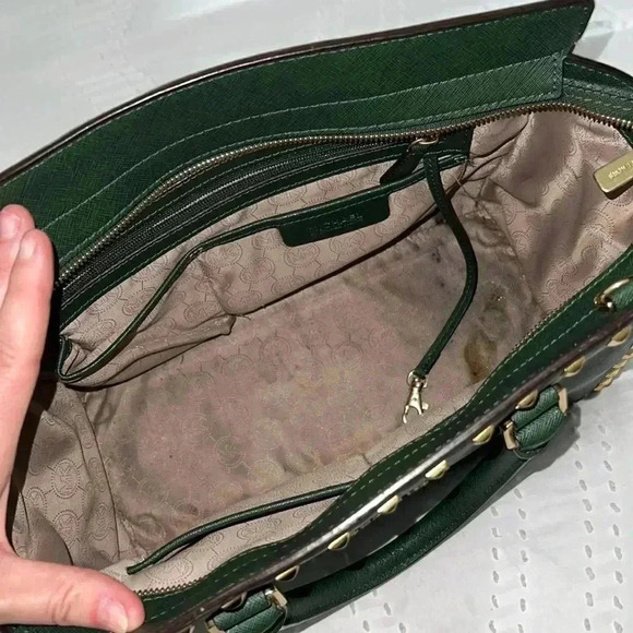Michael Kors dark green studden bag - Picture 4 of 4